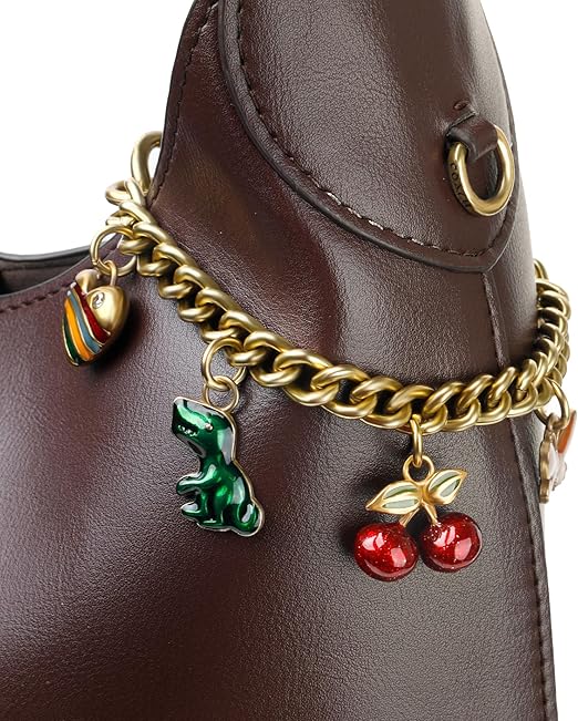 Colorful Pendant Bag Chain – Fashion Alloy Purse Accessory with Creative Charms, Decorative Replacement Strap